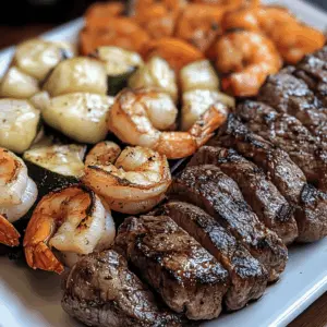 Fire up your grill for the ultimate summer treat! These Grilled Steak and Shrimp Kabobs are a delicious blend of juicy steak and tender shrimp, marinated in a zesty mix of herbs and spices. Perfect for gatherings or family dinners, they’re easy to make and full of flavor. Save this recipe for your next barbecue delight!