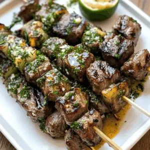 Looking for a delicious dinner idea? These Steak Kabobs with Garlic Butter are both juicy and flavorful, perfect for grilling season! Tender pieces of steak are combined with colorful veggies and brushed with a rich garlic butter sauce that takes it over the top. Save this recipe for your next BBQ or family gathering—you won’t want to miss out!