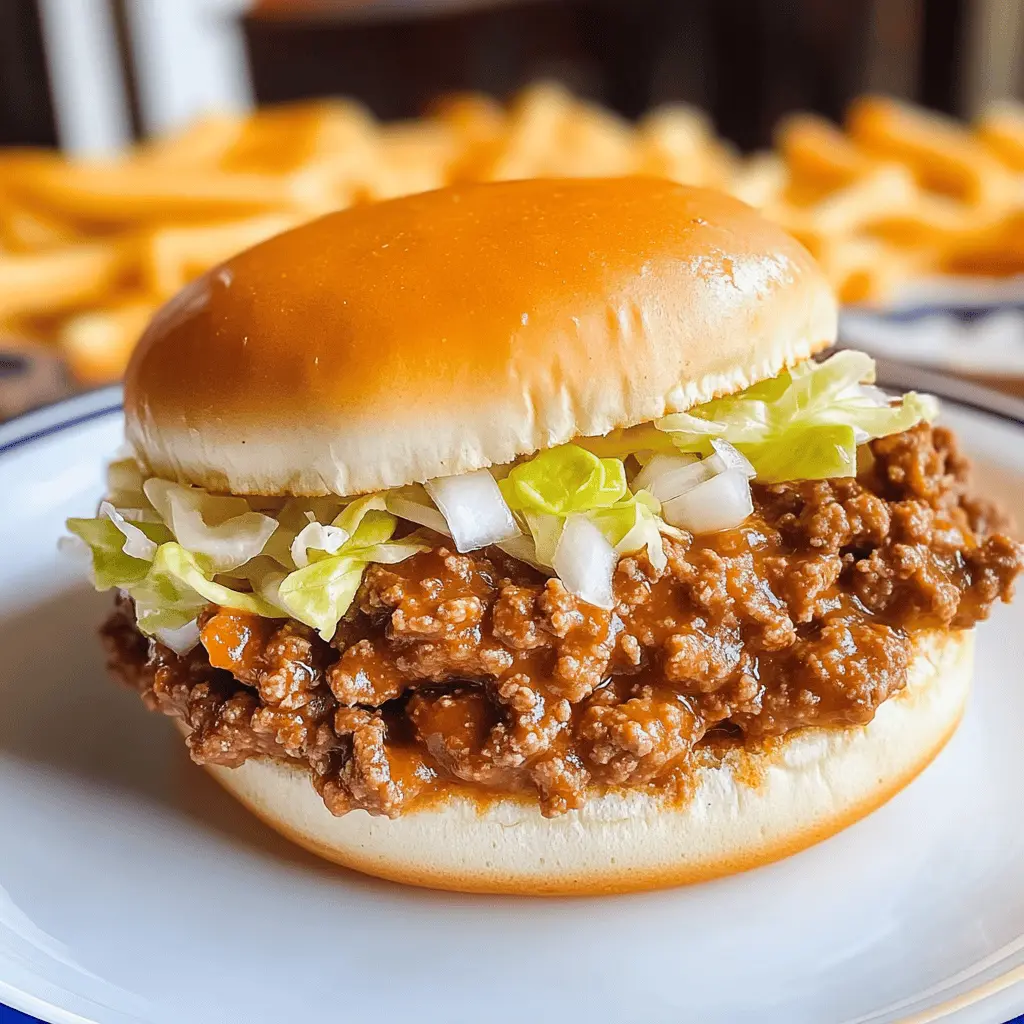 Want a fun twist on a classic? These Big Mac Sloppy Joes combine all the flavors of your favorite fast-food burger with the ease of a one-pot meal. Ground beef, zesty pickles, and a special sauce come together for a messy yet delicious treat! Perfect for game nights or casual dinners. Save this recipe to impress your family and friends!