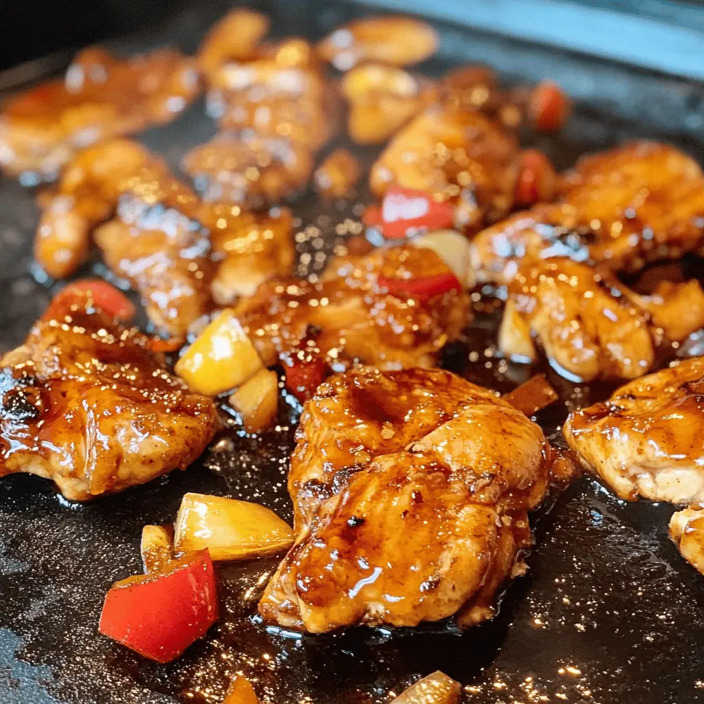 Enjoy a mouthwatering twist on a classic dish with this Blackstone Bourbon Chicken recipe cooked to perfection on the griddle! Bursting with flavorful bourbon glaze and tender chicken pieces, this meal is perfect for family dinners or gatherings. Save this pin to try something delicious and easy for your next barbecue or weeknight meal!