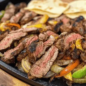 Get ready for a flavor explosion with these Blackstone Steak Fajitas! Juicy marinated steak, vibrant bell peppers, and onions come together for a delicious meal that’s easy to make on your Blackstone grill. Perfect for weeknight dinners or weekend gatherings, this recipe allows you to customize toppings to your liking. Save this pin for your next fiesta!