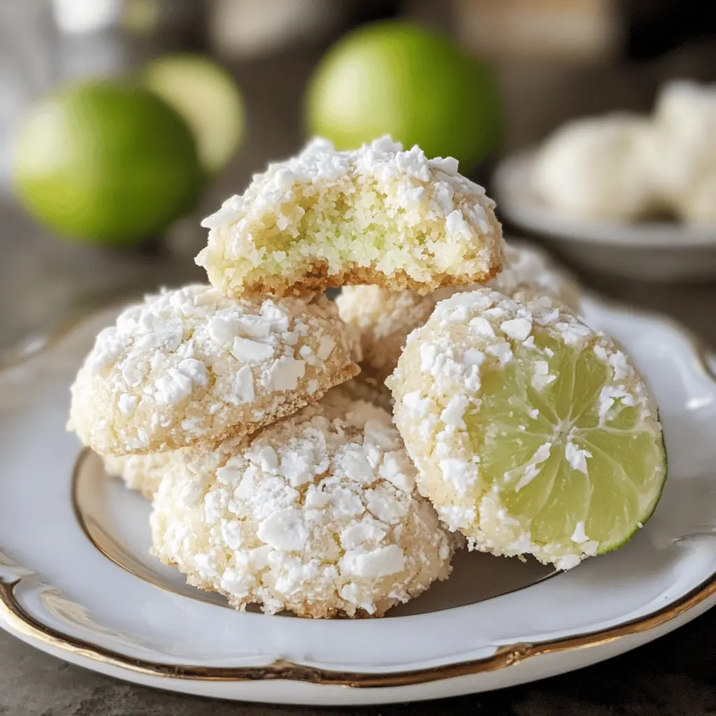 These Coconut Key Lime Crinkle Cookies bring a tropical twist to your dessert table! With a delightful combination of zesty lime and sweet coconut, each cookie is soft and chewy with a beautiful cracked surface. Perfect for parties, summer gatherings, or a refreshing treat any time of year. Save this recipe to wow your friends and family with a burst of flavor!