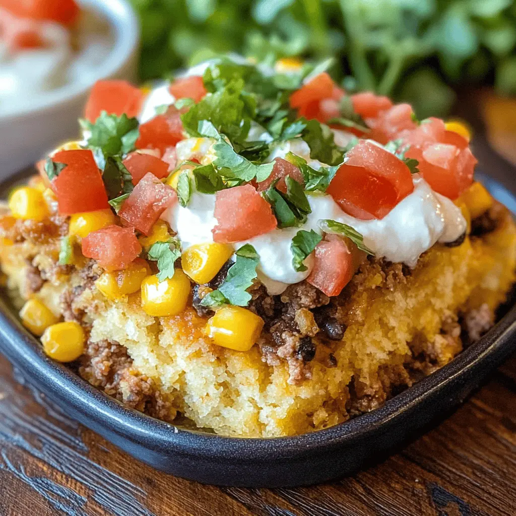 This Cornbread Taco Bake is the perfect weeknight meal that blends comfort food with a fun twist! Packed with flavorful ground beef, zesty taco seasoning, and topped with a golden cornbread crust, it’s a family favorite that’s easy to make. Save this pin for your next dinner idea or a quick weekend treat! Enjoy it at your next gathering or cozy night in.