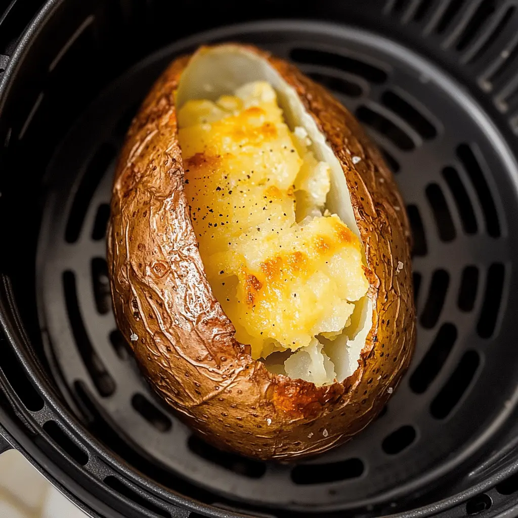 Get ready for the crispiest baked potato you've ever tasted! This Air Fryer Baked Potato recipe delivers a perfectly golden skin and fluffy interior with minimal effort. With just a few simple ingredients, you'll have a delicious side dish that's ideal for any meal. Save this pin to make these crispy delights for dinner, game days, or anytime you want a comforting treat!