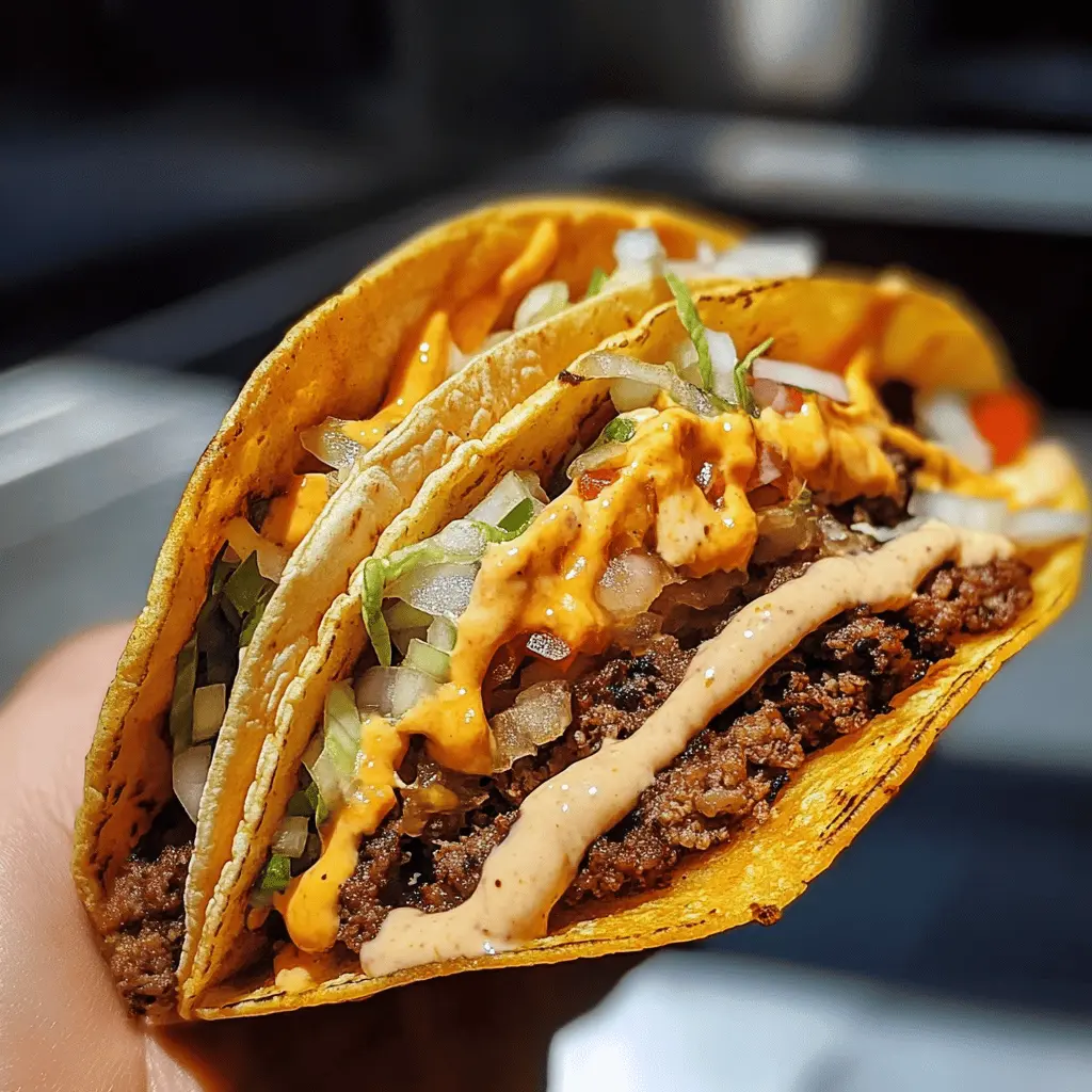 Get ready for a fun twist on taco night! These Easy Smash Burger Tacos combine juicy beef patties with fresh toppings, all wrapped in a soft tortilla. Perfect for a quick weeknight dinner or a weekend gathering, your taste buds will thank you! Save this recipe and unleash the deliciousness at your next meal!