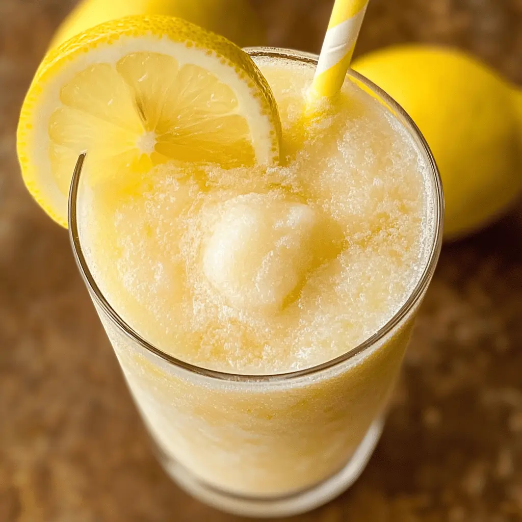 Beat the heat with this refreshing frozen lemonade recipe! Bursting with zesty lemon flavor and just the right amount of sweetness, it's perfect for summer parties or a cozy afternoon treat. Made with simple ingredients, your family will love this chilled drink. Save this recipe and enjoy a glass of sunshine anytime! 🍋✨