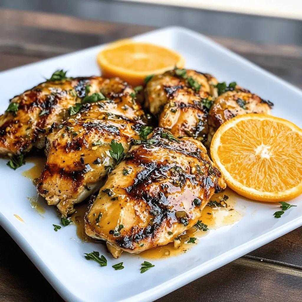 Brighten up your dinner with this Grilled Citrus Chicken, featuring a zesty glaze that brings out vibrant flavors! This easy recipe combines marinated chicken with tangy citrus notes for a delightful dish that’s perfect for summer gatherings, picnics, or a weeknight meal. Save this recipe for your next barbecue and impress everyone with juicy, flavorful chicken!
