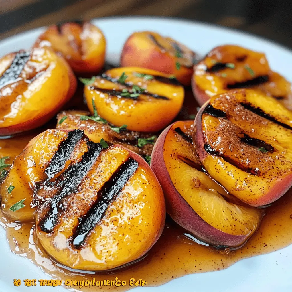Sweet and juicy grilled peaches drizzled with a warm cinnamon honey sauce make the perfect summer dessert! This easy recipe highlights the natural flavors of fresh peaches and adds a delightful twist with honey and cinnamon. Save this tempting treat for your next barbecue or family gathering—it’s sure to impress everyone!