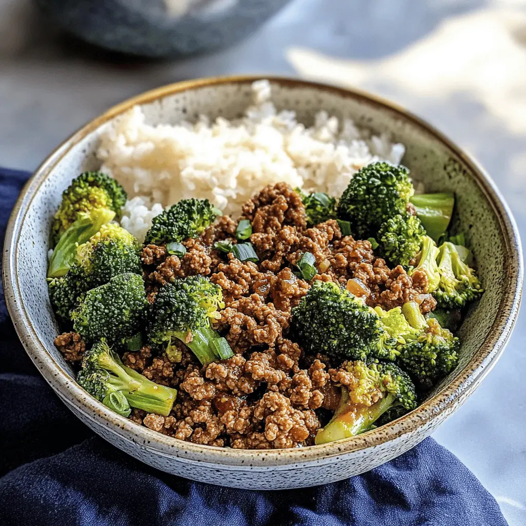 This Ground Beef and Broccoli recipe is a quick and tasty weeknight dinner! Packed with protein and fresh vegetables, it’s a perfect balance of flavors. Enjoy it over rice or noodles for a complete meal sure to please everyone at the table. Save this pin for a delicious family-friendly dish you can whip up in no time!