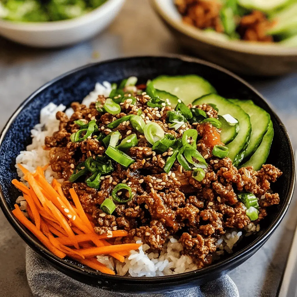 This Ground Beef Bulgogi is a game changer for weeknight dinners! It’s packed with flavor from a delicious marinade of soy sauce, garlic, and sesame oil, giving you that authentic Korean taste without the hassle. Perfect for serving over rice or in lettuce wraps. Save this simple yet tasty recipe for your next family meal or get-together!