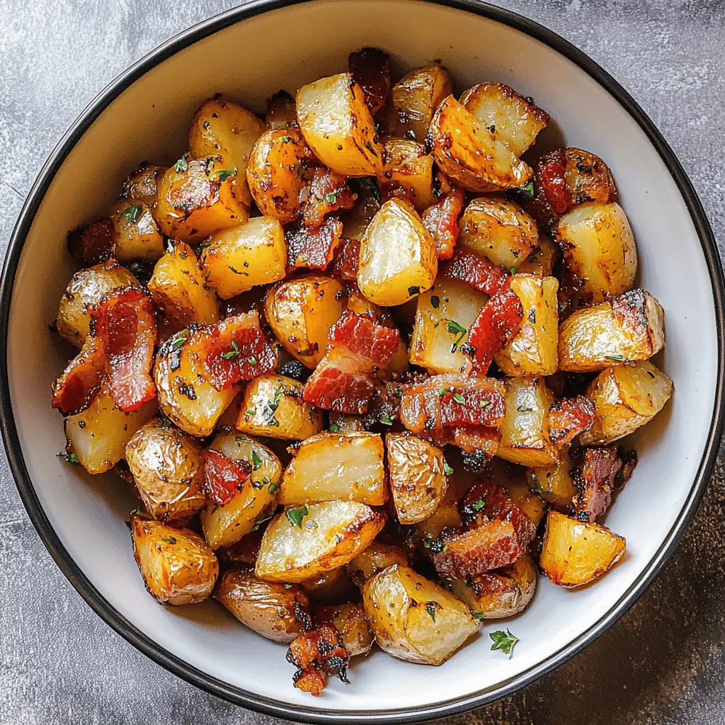 Transform your potato game with these Honey Bacon Roasted Potatoes! Crispy on the outside, tender on the inside, and drizzled with a sweet honey glaze, this dish is sure to impress. Perfect as a side for family dinners or gatherings, don't forget to save this recipe for your next occasion!