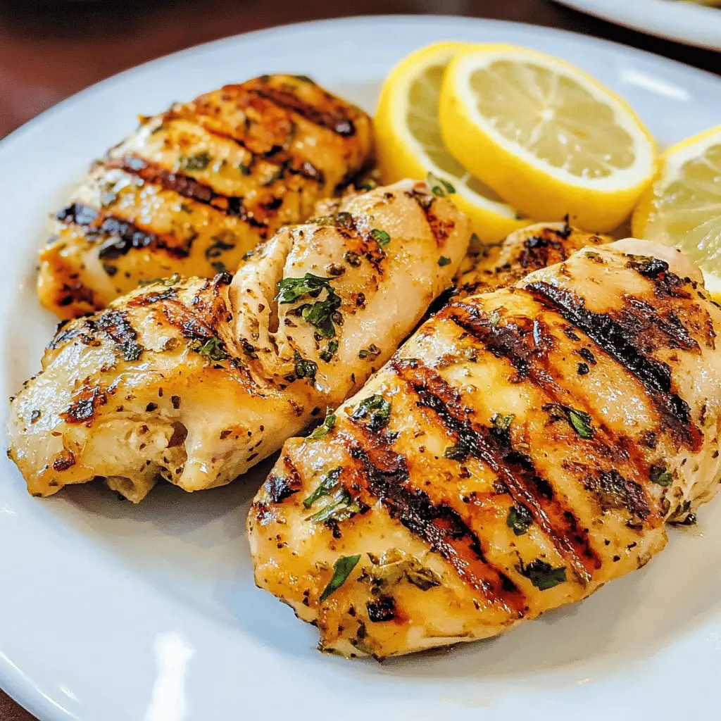 Fire up your grill for this Italian Grilled Chicken that's bursting with flavor! Marinated in a zesty blend of herbs, garlic, and lemon, each bite is juicy and delicious. Perfect for summer barbecues or casual dinners, this dish pairs wonderfully with fresh salads or grilled veggies. Save this recipe for a tasty meal idea!