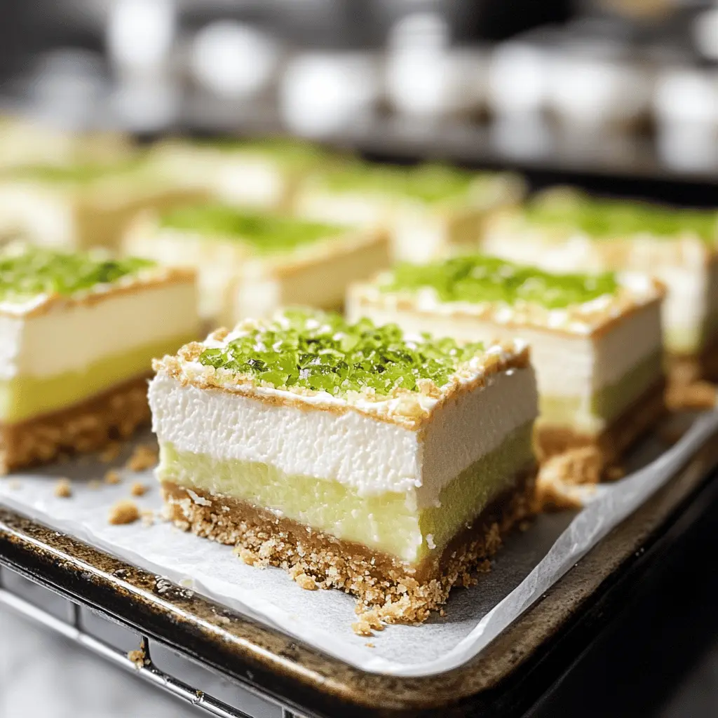 Treat yourself to a slice of sunshine with these delightful Key Lime Pie Bars! Made with fresh lime juice and a buttery graham cracker crust, these bars are the perfect balance of sweet and tart. They're easy to make and ideal for gatherings, picnics, or just a sweet snack at home. Save this recipe for a refreshing dessert that will brighten any occasion!