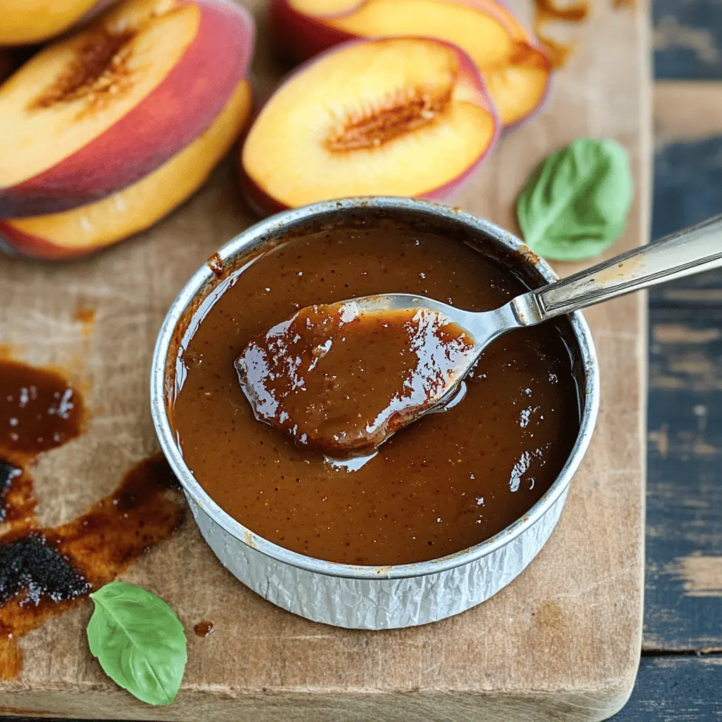Elevate your grilling game with this Maple Peach Barbecue Sauce! This sauce combines sweet maple syrup and ripe peaches for a unique twist on traditional barbecue flavors. Perfect for chicken, pork, or veggies, it's sure to impress at your next cookout. Save this recipe for your summer barbecues and share the deliciousness with family and friends!