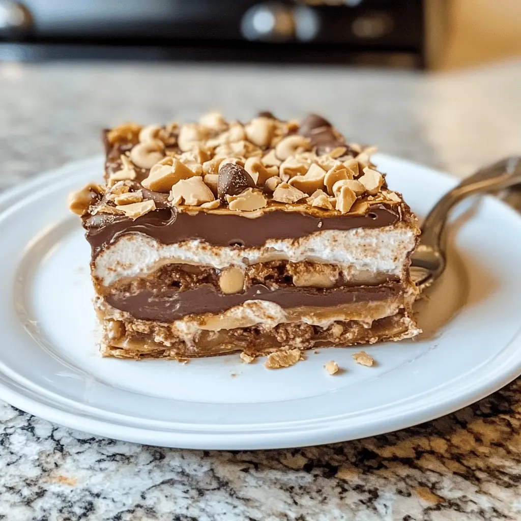 Treat yourself to a delightful No Bake Peanut Butter Chocolate Lasagna that’s easy to whip up and sure to impress! With layers of creamy peanut butter, rich chocolate, and crunchy graham crackers, this dessert is perfect for any occasion. Save this recipe for your next gathering or family night. You won't want to miss out on this simple, yet indulgent treat!