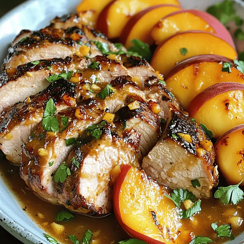 Succulent grilled pork tenderloin paired with sweet peaches makes the perfect summer meal! This recipe brings together juicy fruit and savory meat for a delightful flavor combination that’s sure to impress at any cookout or family dinner. Save this easy dish for your next gathering and enjoy the taste of summer on your plate!