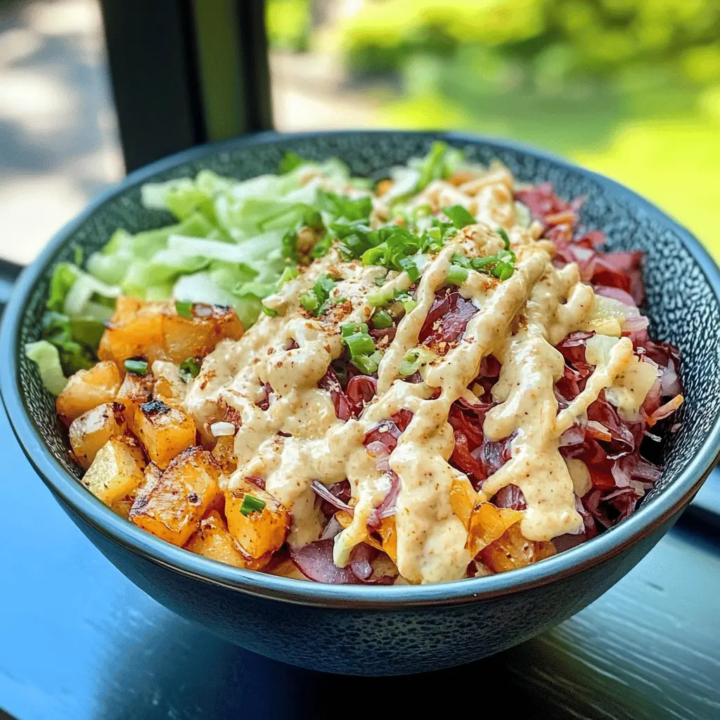 Enjoy a hearty and flavorful twist on the classic Reuben sandwich with this Reuben in a Bowl recipe! Packed with tender corned beef, tangy sauerkraut, and melted Swiss cheese, it's a comforting dish perfect for any day. Easy to make and satisfying, save this recipe for your next cozy dinner or lunch idea!