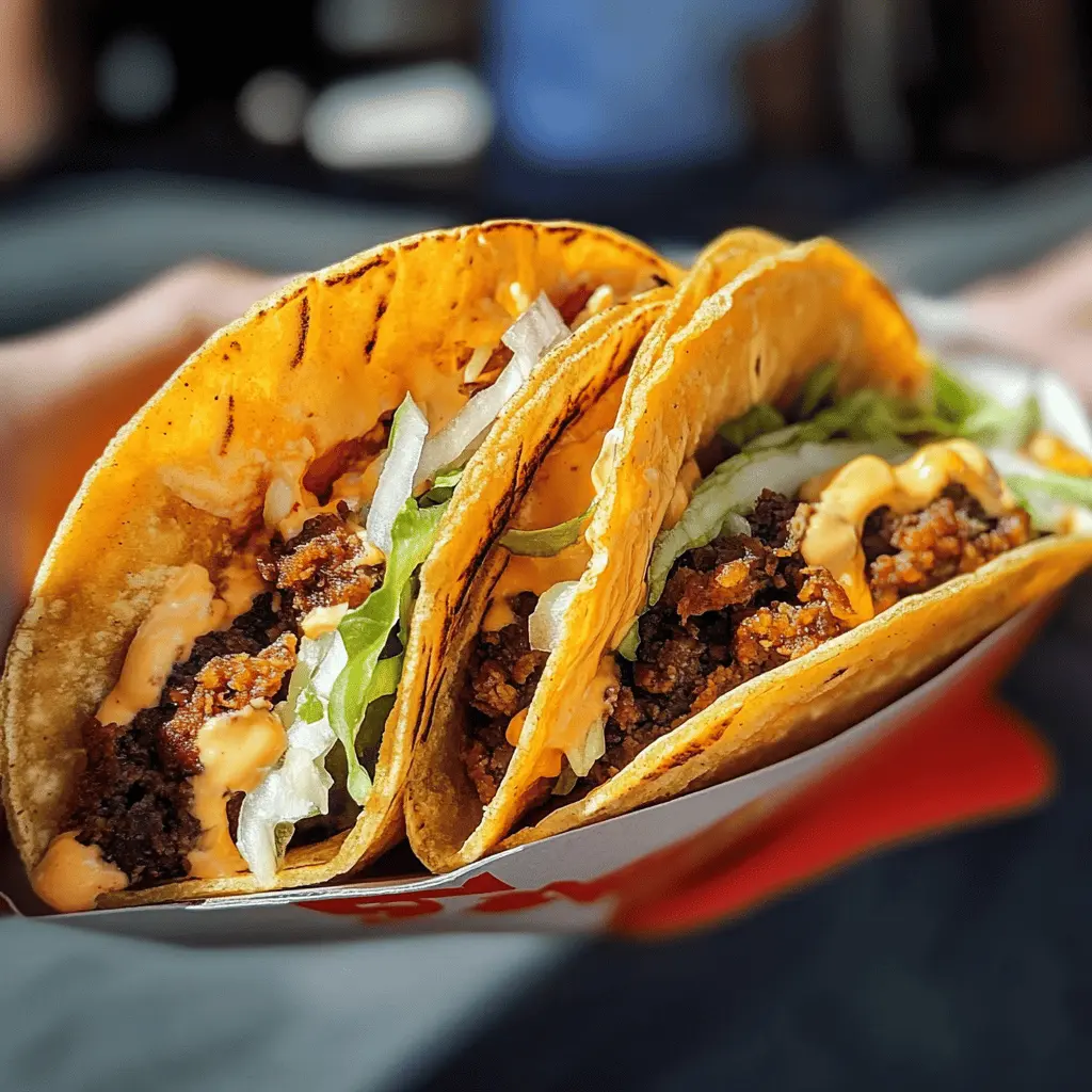 Looking for a fun twist on taco night? These Smash Burger Tacos combine the juicy flavors of classic smash burgers with your favorite taco fixings. Tender beef, topped with melted cheese, fresh lettuce, and zesty salsa all wrapped in a warm tortilla. Perfect for game day or a casual dinner! Save this recipe to impress your family and friends!