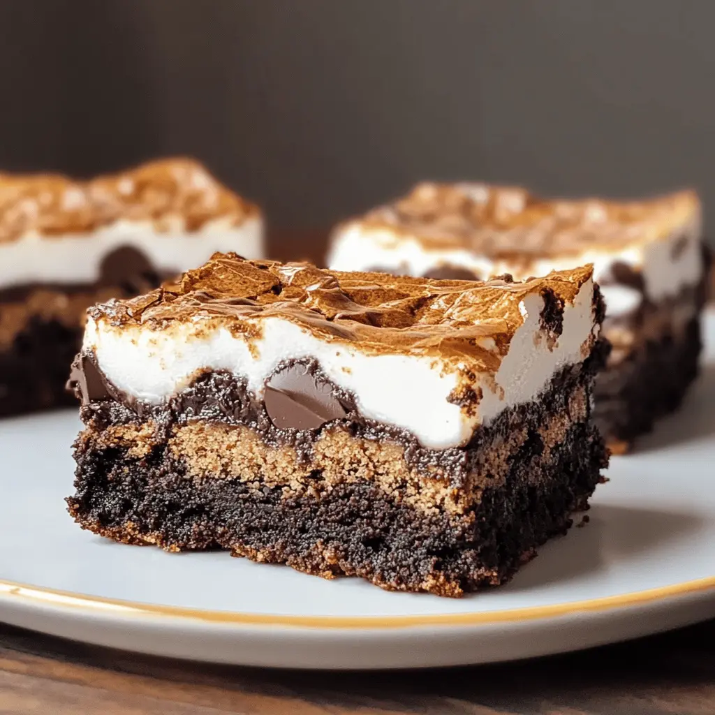 Get ready for a sweet twist on a classic treat! These S'mores Brownies with Vanilla Bean Marshmallow combine rich chocolatey goodness with gooey marshmallow and crunchy graham crackers. Perfect for a cozy night in or a fun backyard gathering, this recipe is sure to impress! Save this pin for your next dessert adventure!