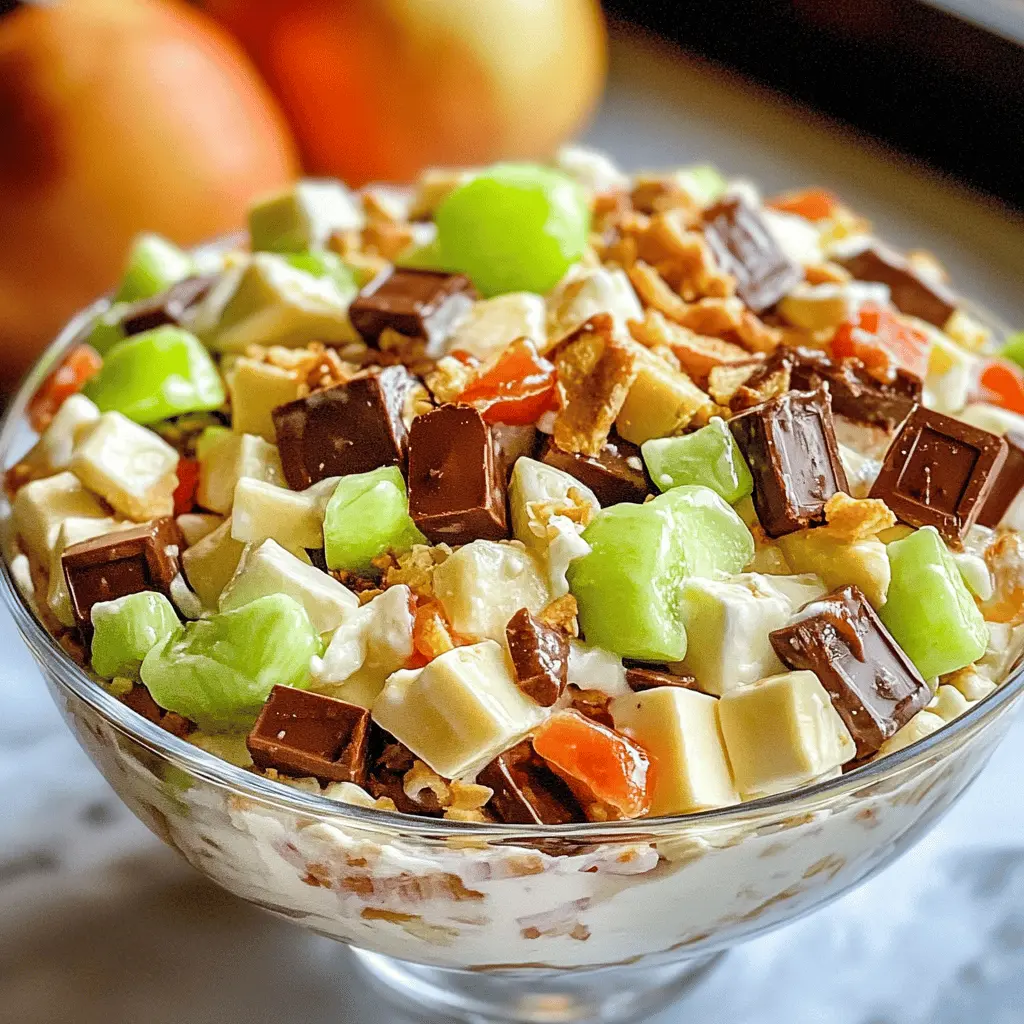 This Snickers Salad is a fun, sweet treat that combines crisp apples, creamy Cool Whip, and chunks of Snickers for a perfect balance of flavors. It’s quick to make and a hit at any gathering! Save this delicious recipe for your next picnic or potluck. Everyone will love this unique twist on salad!