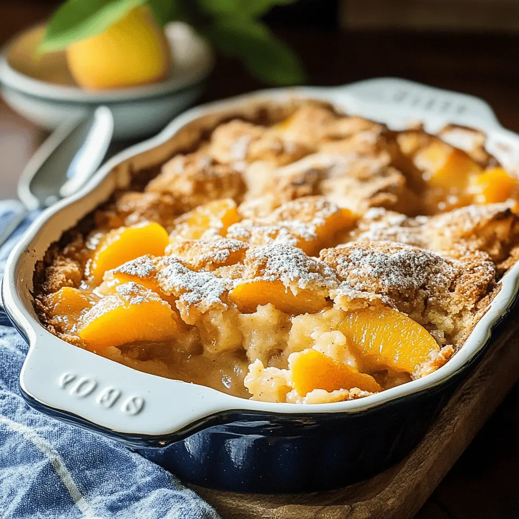 This Southern Peach Cobbler is a warm and comforting dessert that brings the taste of summer to your kitchen all year round! With juicy peaches and a buttery, flaky topping, every bite is a burst of flavor. Perfect for family gatherings or cozy nights in—don't forget to save this recipe so you can whip it up for any occasion!