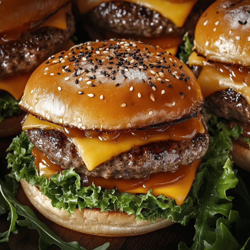 Juicy teriyaki parmesan burgers topped with melty American cheese will be your new favorite! The sweet and savory teriyaki sauce pairs perfectly with the rich flavors of parmesan, making every bite unforgettable. Perfect for cookouts or family dinners! Save this recipe for a delicious twist on classic burgers!