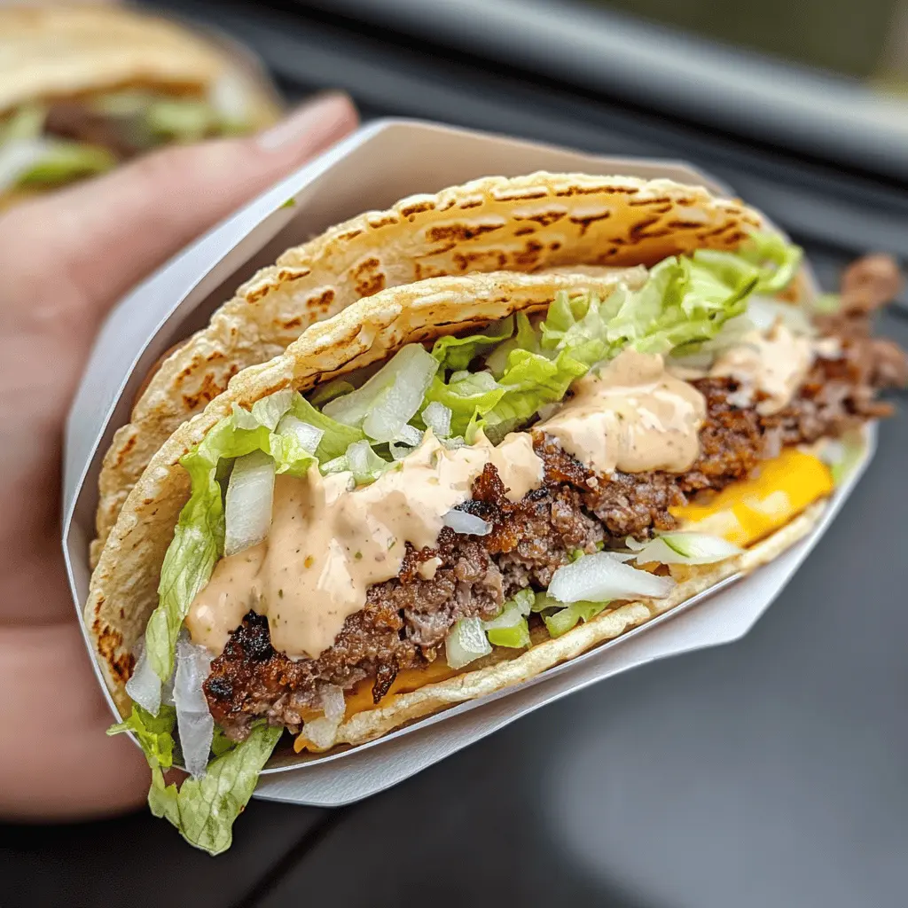 Get ready to change taco night forever with these Original Smash Burger Tacos! Juicy beef patties smashed into a corn tortilla create the perfect crispy bite, topped with fresh veggies and zesty sauce. Quick, easy, and bursting with flavor, this recipe is a game-changer for family dinners or casual gatherings. Save this pin for a fun twist on tacos that everyone will love!