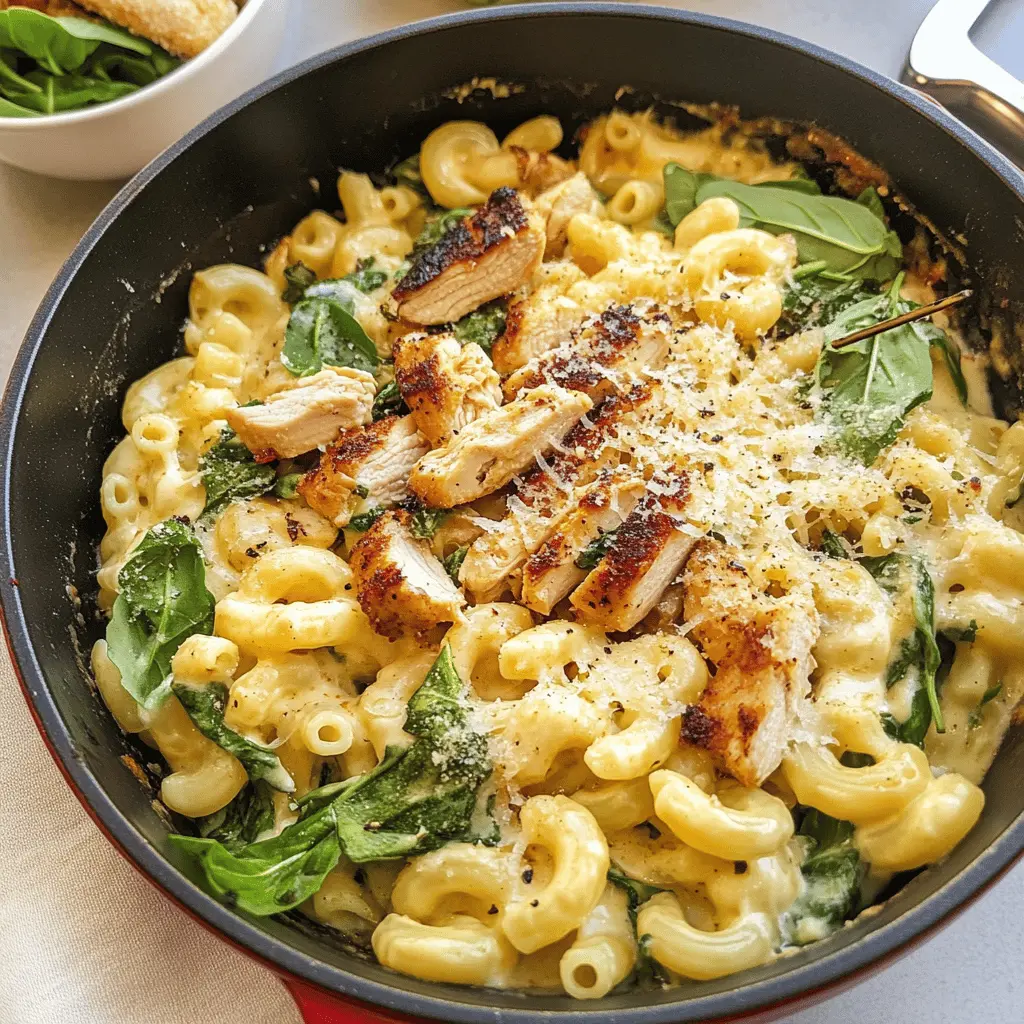 Creamy Tuscan Chicken Mac and Cheese is the ultimate comfort dish! Packed with tender chicken, sun-dried tomatoes, and a blend of cheeses, this recipe combines rich flavors in every bite. Perfect for family dinners or cozy nights in, it's a quick meal that satisfies everyone. Save this pin and try it tonight for a delightful twist on classic mac and cheese!