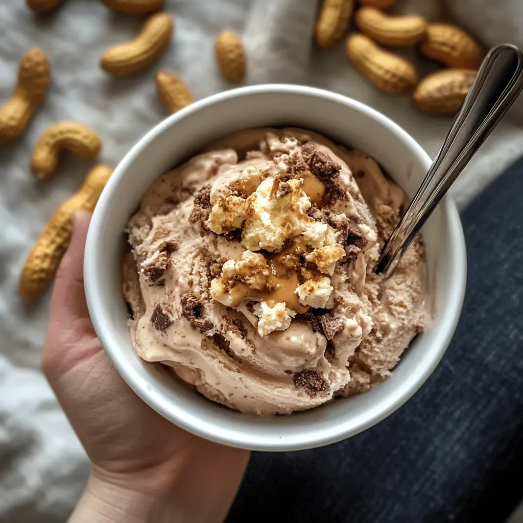 Creamy Cottage Cheese Peanut Butter Ice Cream Recipe
