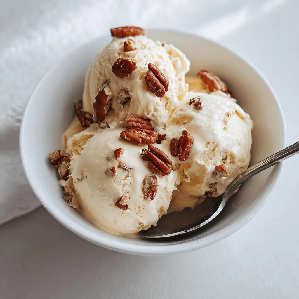 Easy Homemade Butter Pecan Ice Cream Recipe
