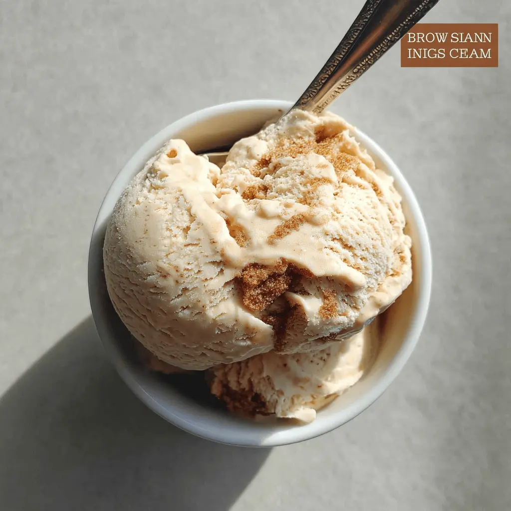 Easy Brown Sugar Cinnamon Ice Cream Recipe