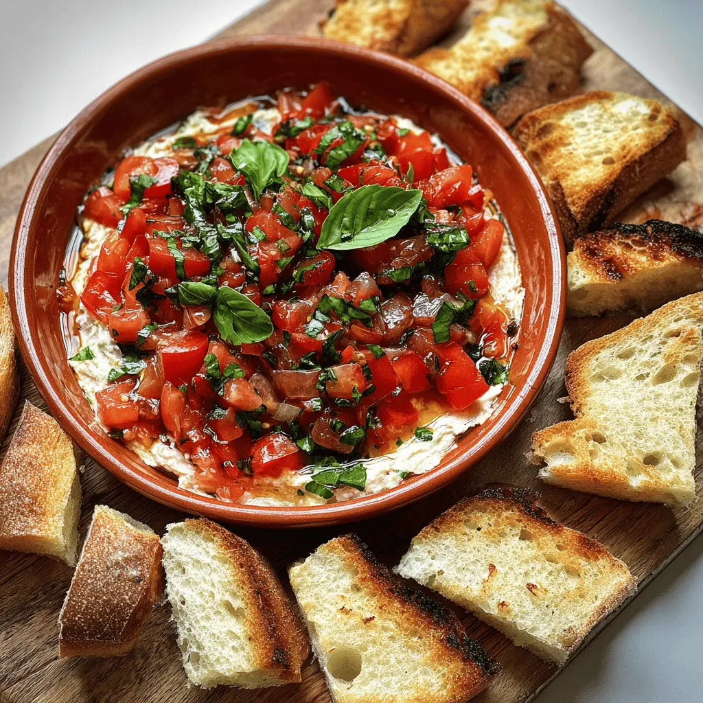 Easy Bruschetta Dip Recipe for Parties