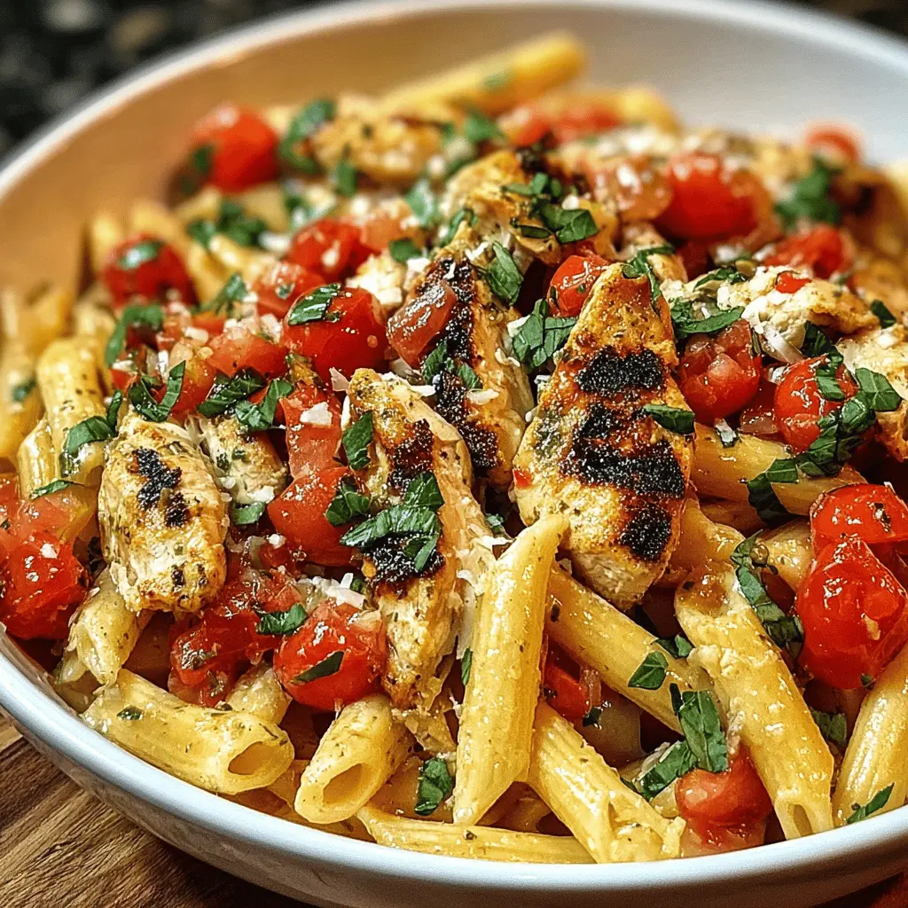 Easy Bruschetta Chicken Pasta Recipe