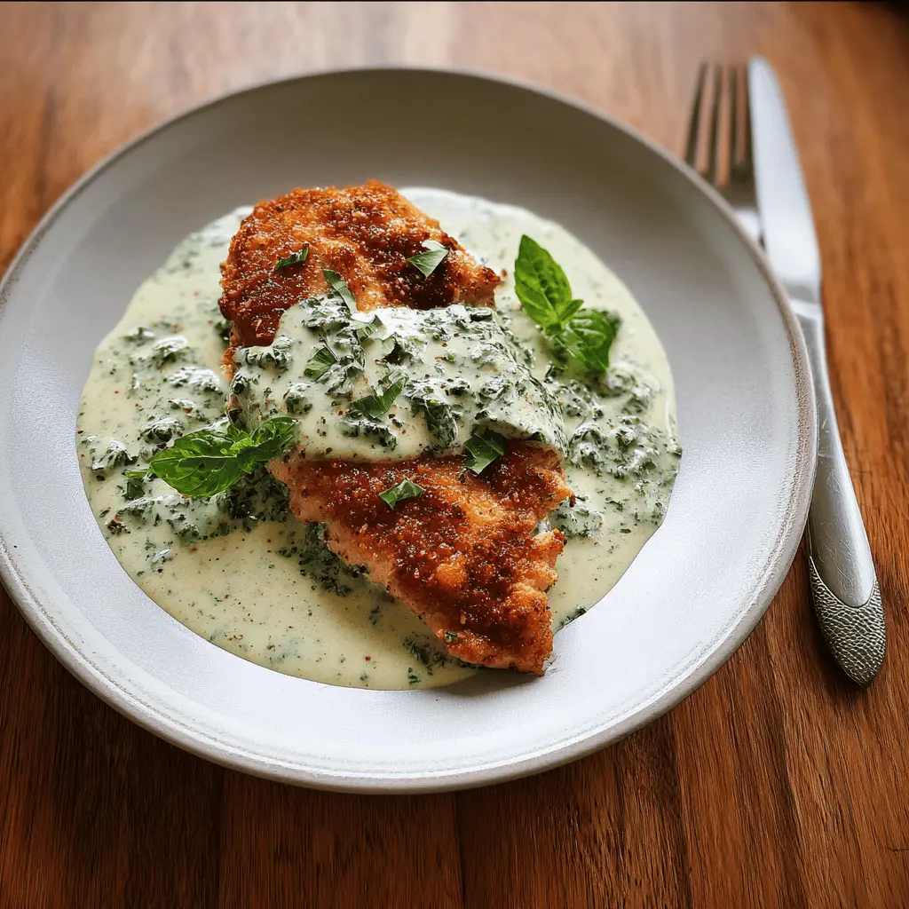 Easy Chicken in Creamy Basil Sauce Recipe