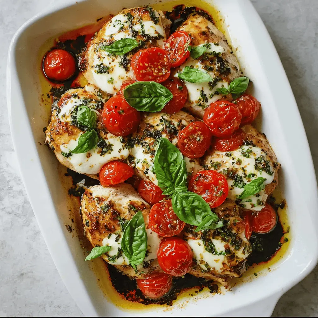 Easy Baked Caprese Chicken Recipe