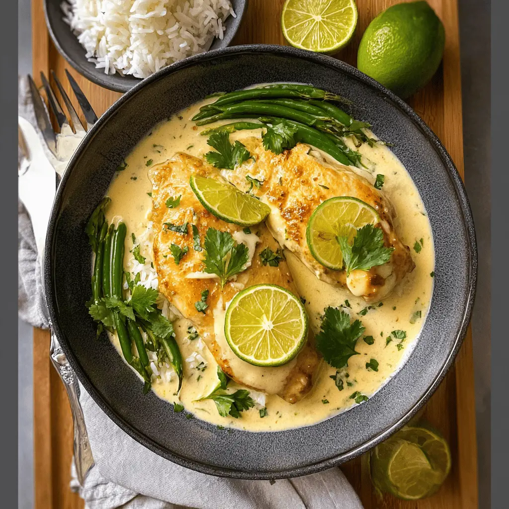 Easy Creamy Coconut Lime Chicken Recipe