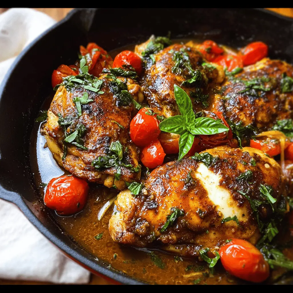 Easy One Pan Balsamic Chicken Dinner