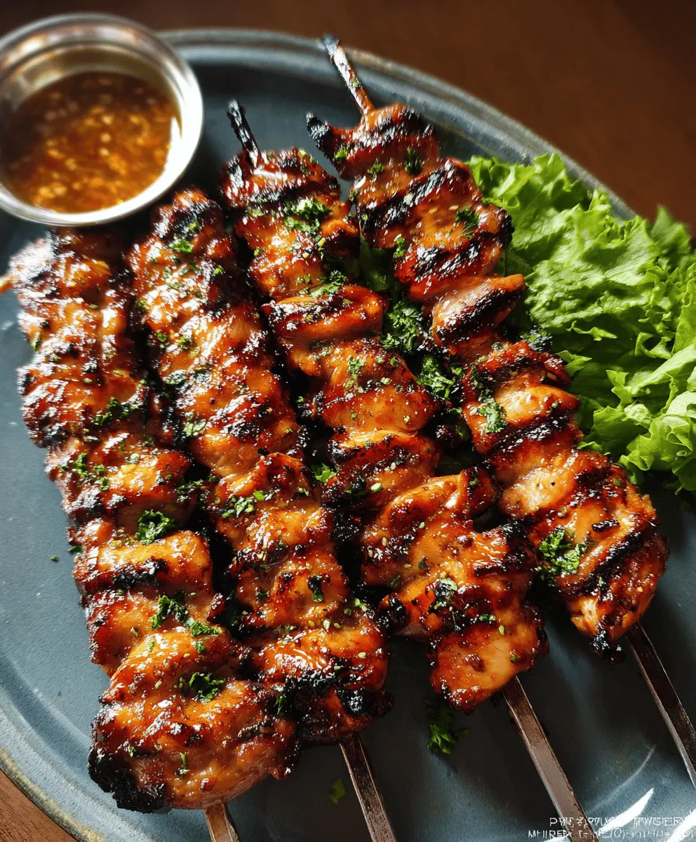 Easy Grilled Thai Chicken Skewers Recipe
