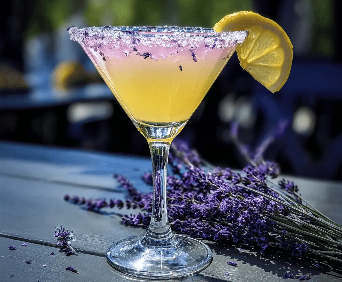 Easy Lavender Lemon Drop Martini Recipe