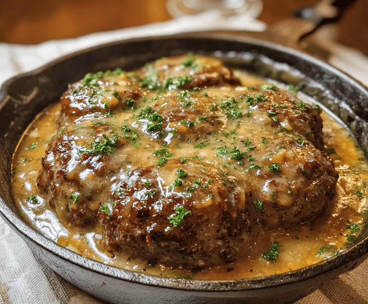 Easy Amish Hamburger Steak Bake Recipe