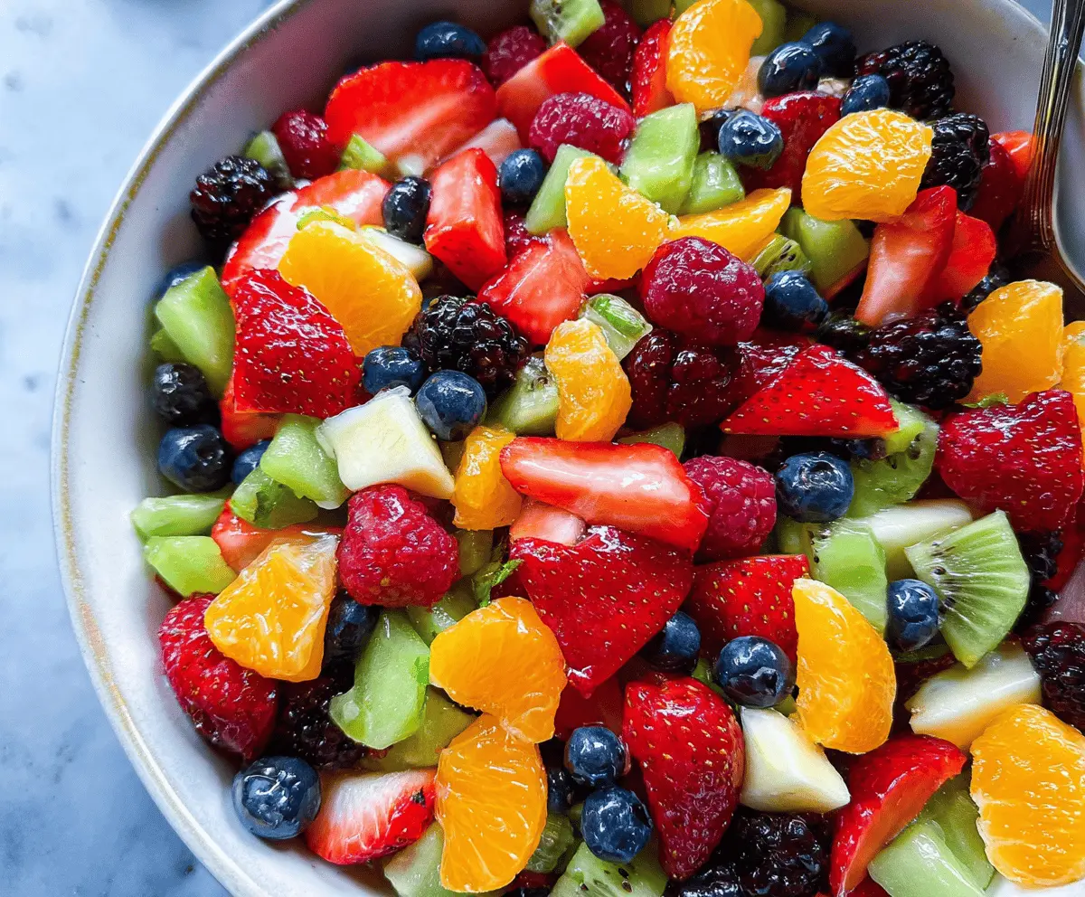 Easy Rainbow Fruit Salad Recipe for Summer