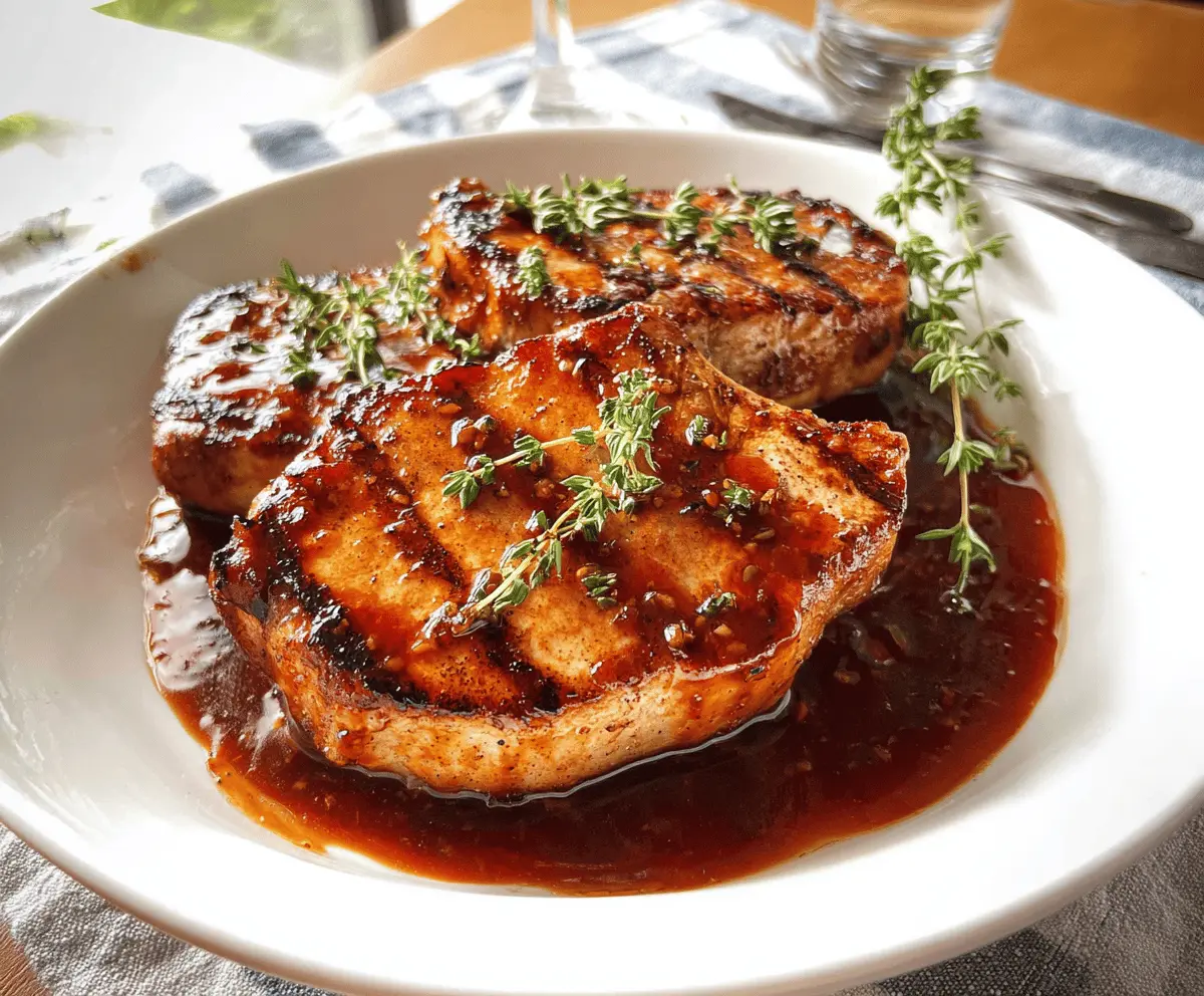 Easy Boneless Pork Chops with Honey Garlic Sauce