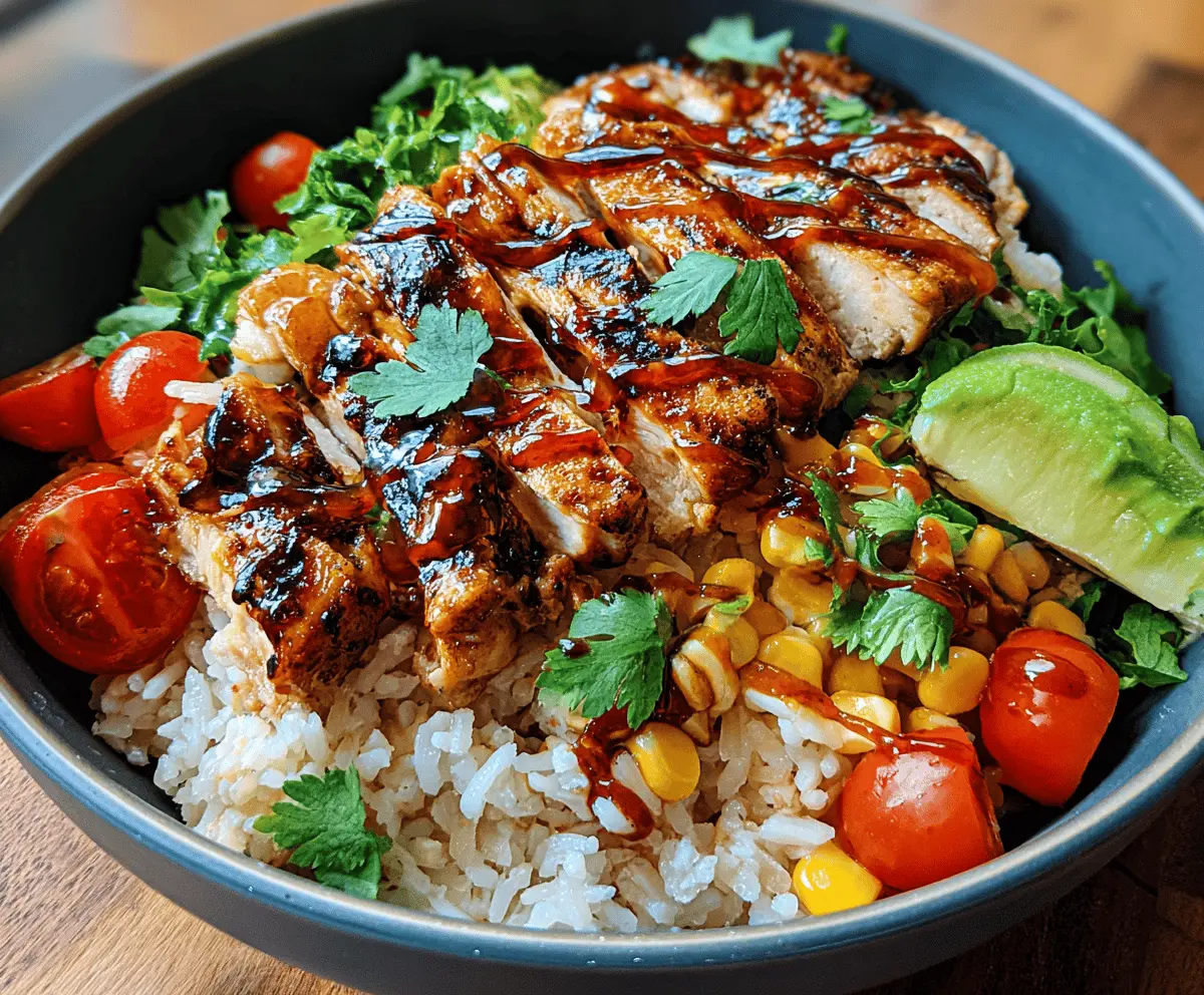Easy Honey Chipotle Chicken Rice Bowl Recipe