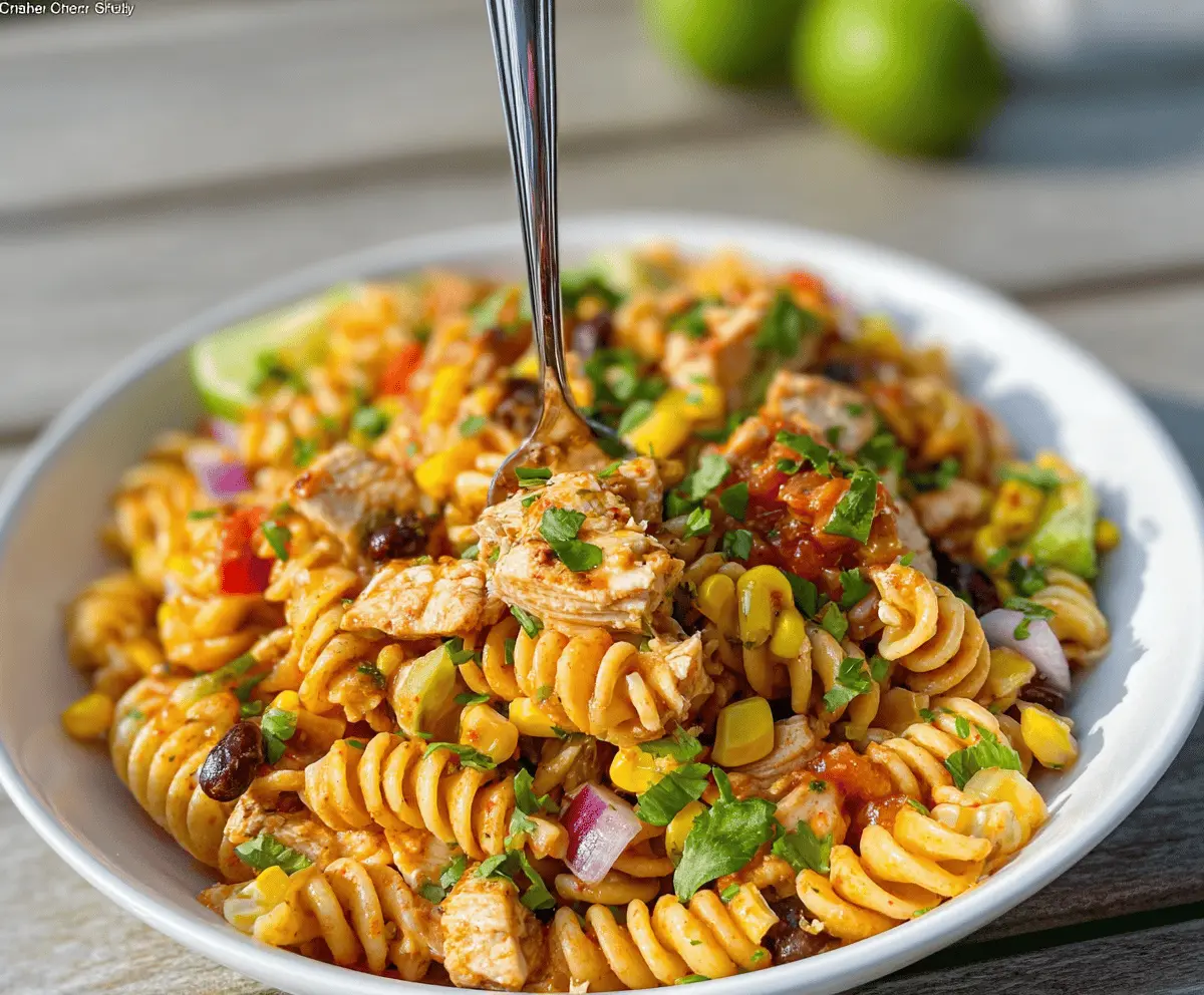 Zesty Chicken Enchilada Pasta Salad Recipe