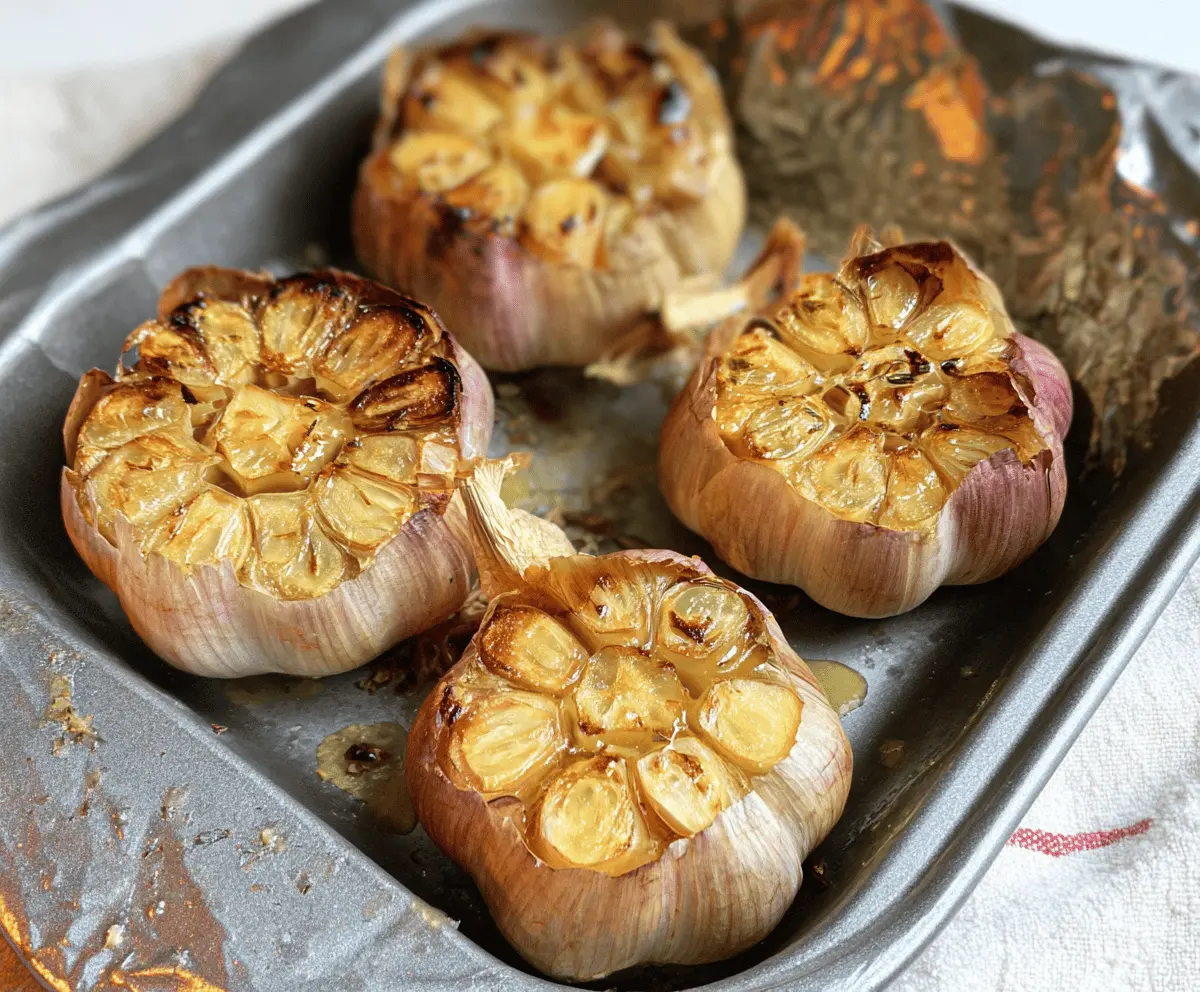 Easy Roasted Garlic Without Foil