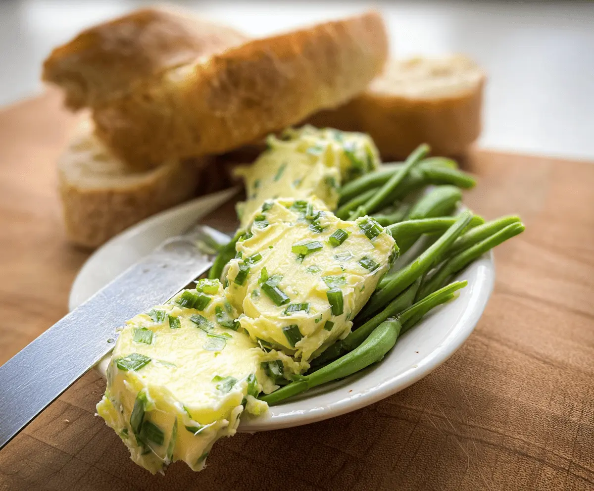 Creamy Garlic Scapes Butter Recipe
