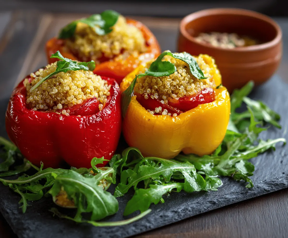 Stuffed Bell Peppers with Quinoa