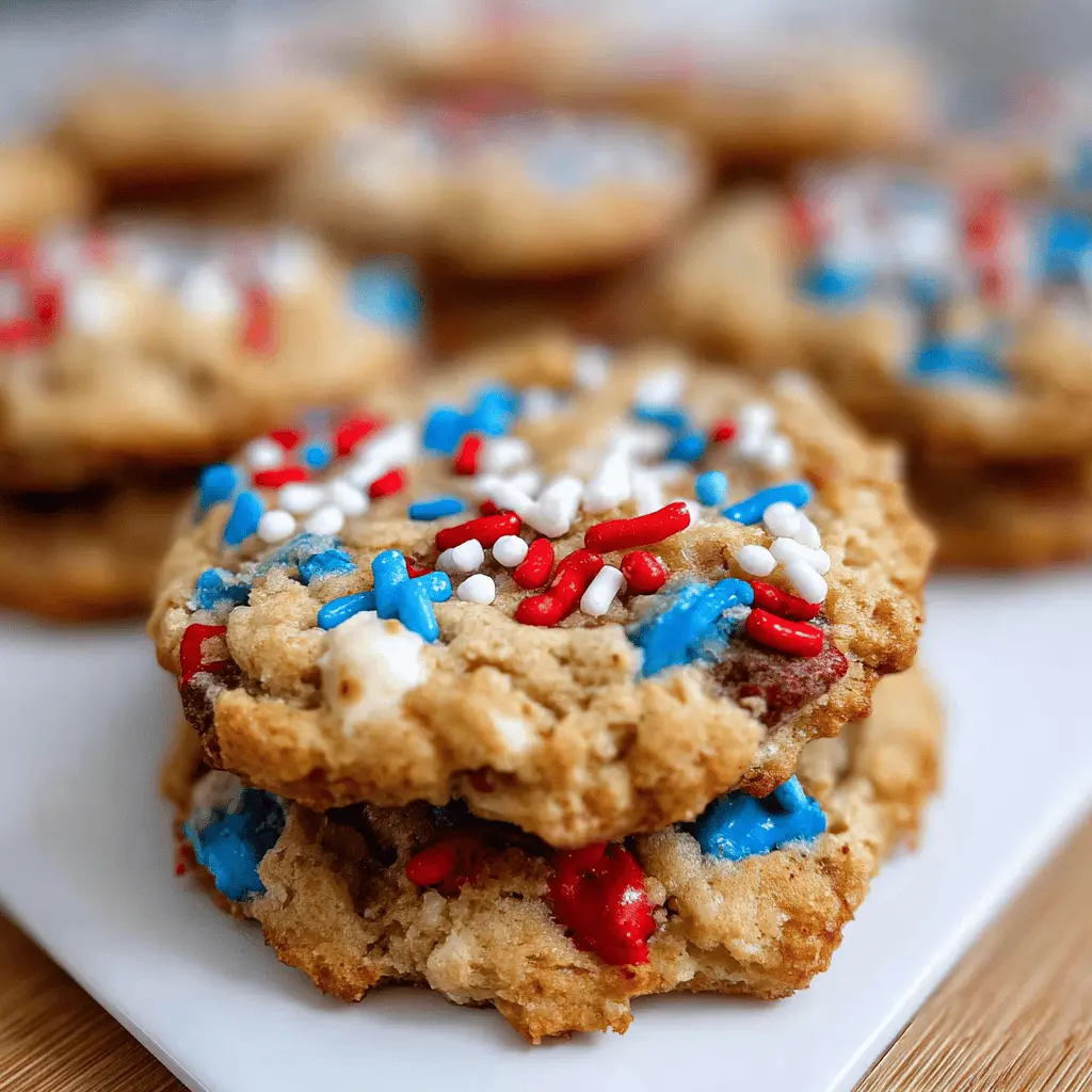 Easy 4th of July Monster Cookie Recipe