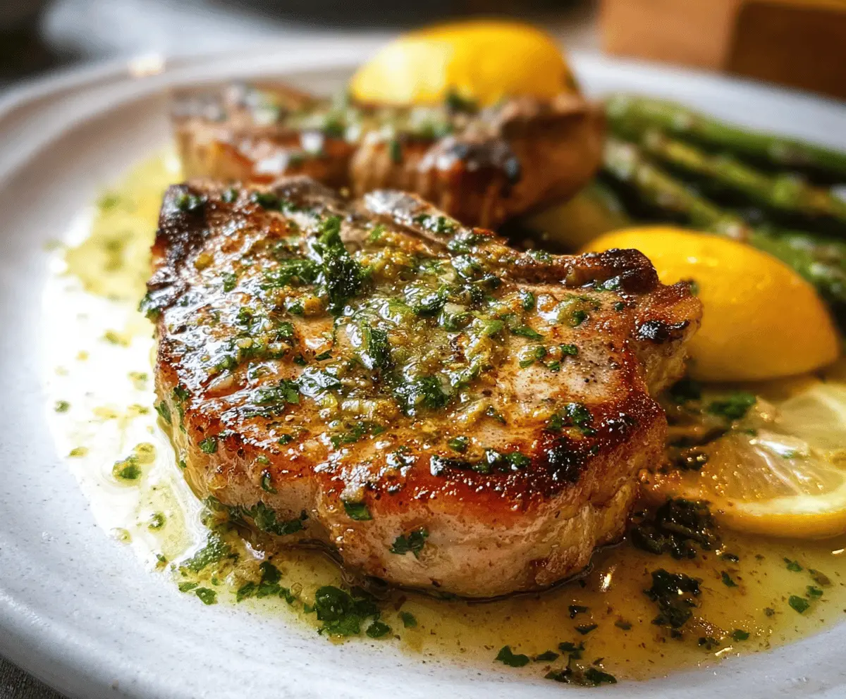 Easy Savory Lemon Butter Pork Chops Recipe