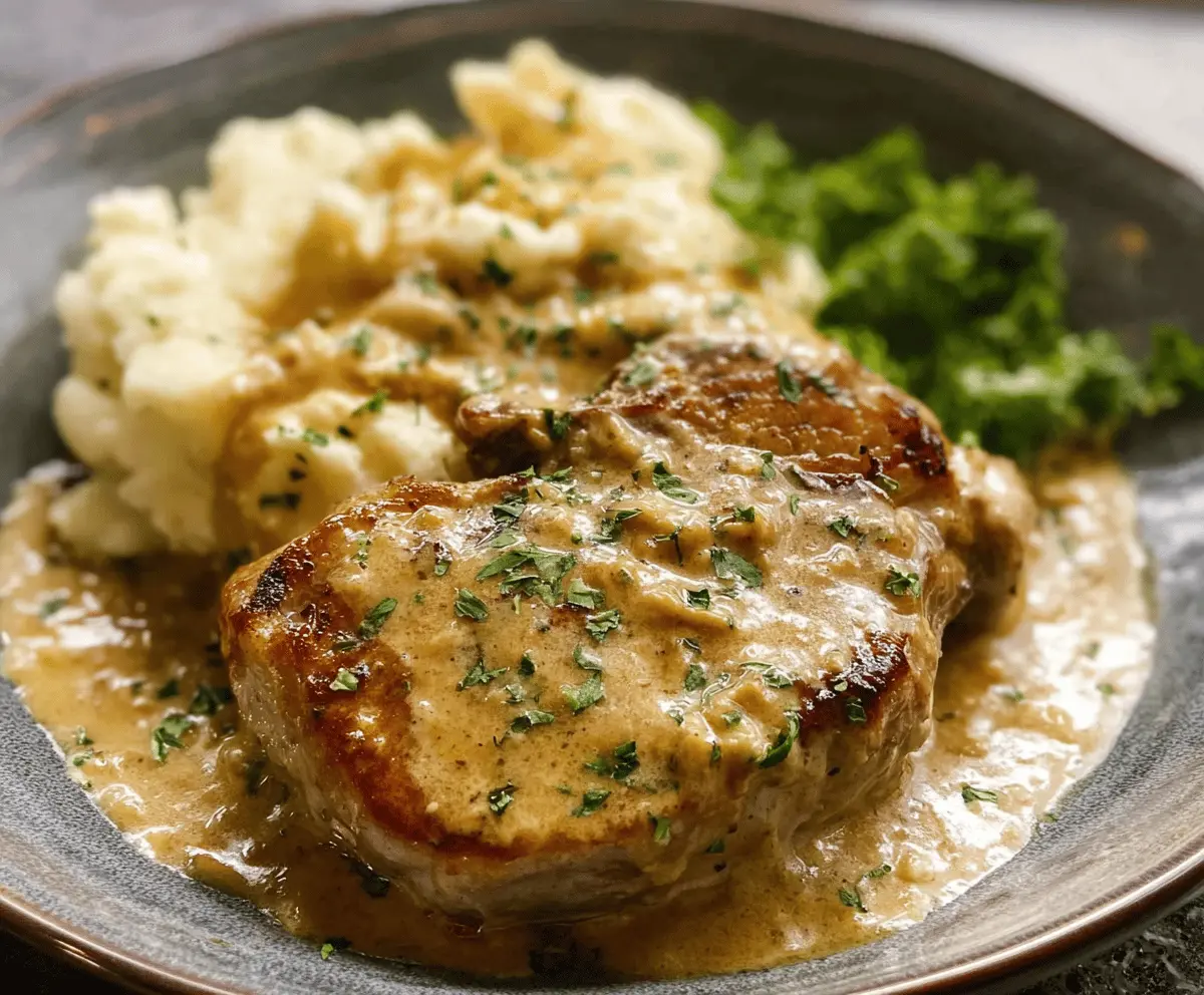 Creamy Ranch Pork Chops in the Slow Cooker